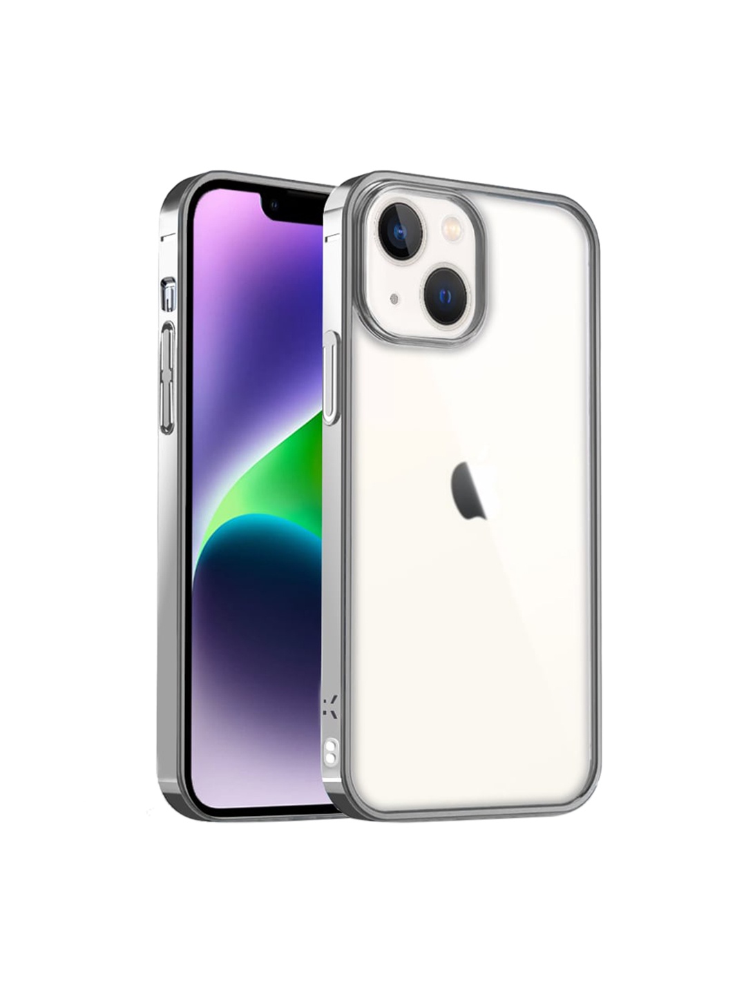 

Karwan Silver-Toned Solid iPhone 13 Mini Phone Case