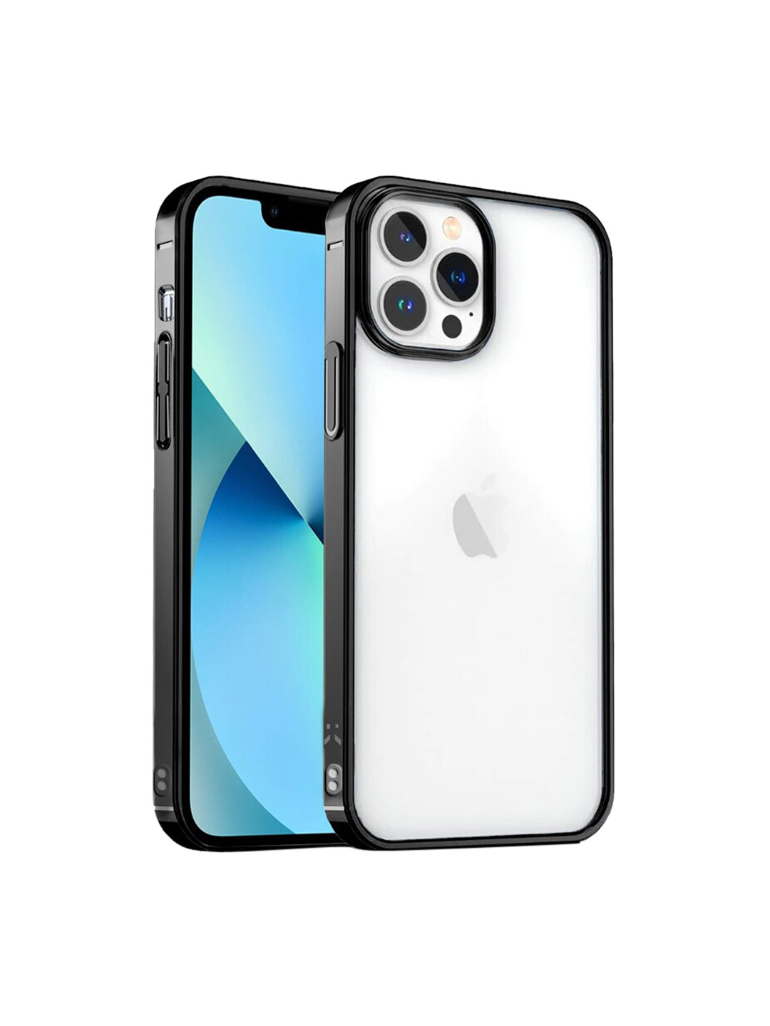 

Karwan Black & White Solid Shock Proof iphone 12 Pro Max Phone Back Cover
