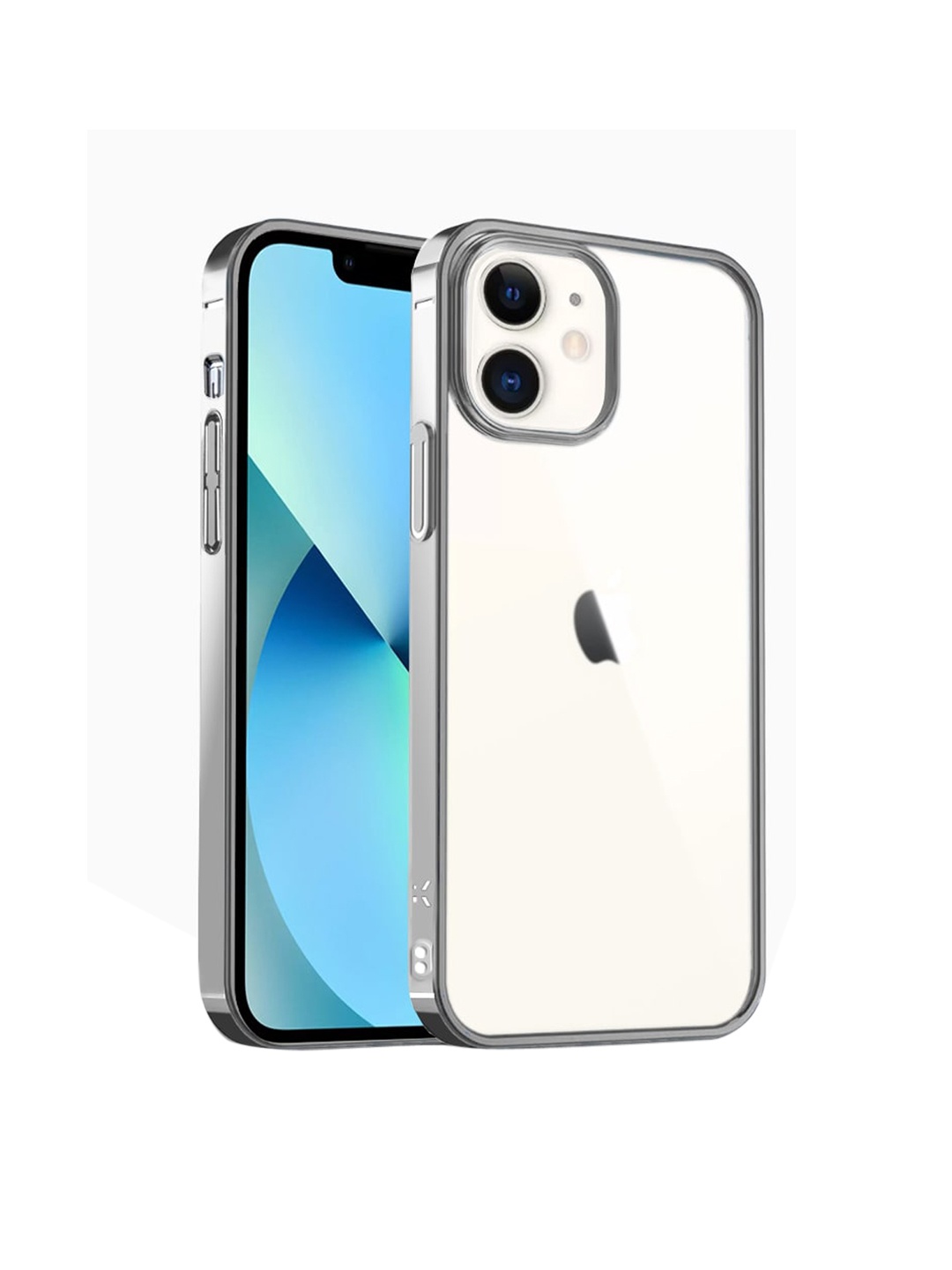 

Karwan Silver-Toned Solid iPhone 11 Phone Back Case