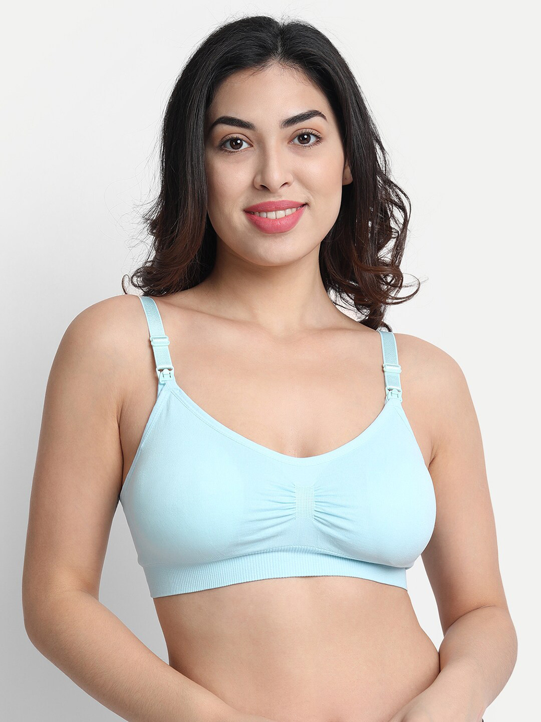 

Flenzy Light Blue Removable Padding Bra