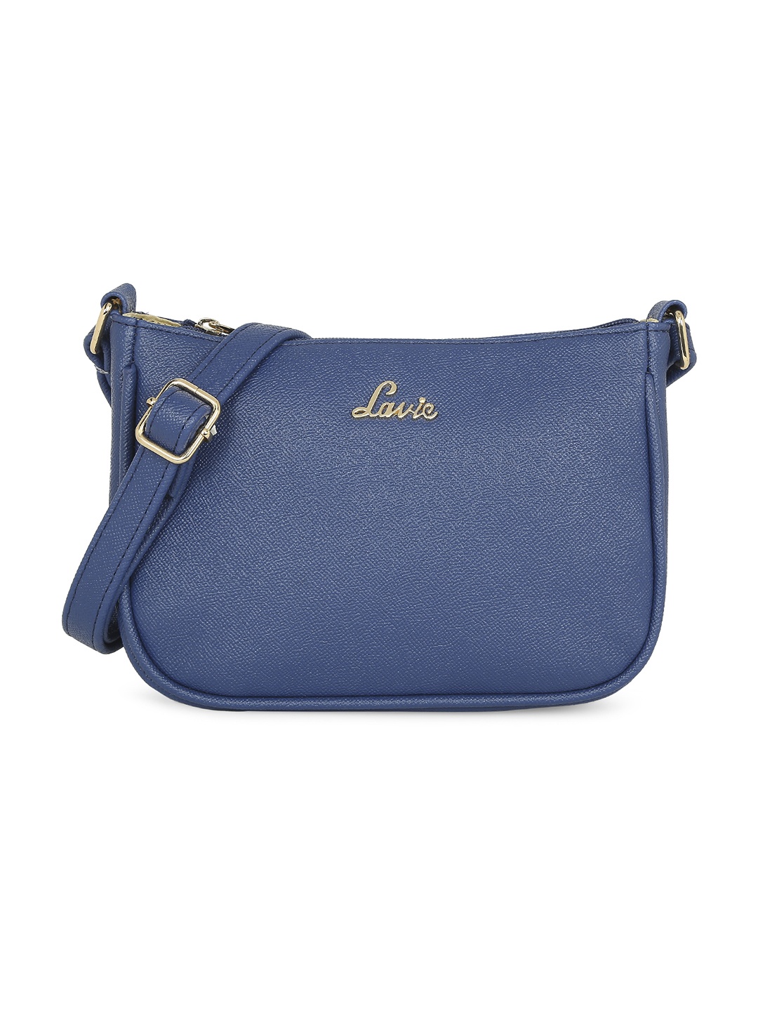 

Lavie Blue Textured Structured Sling Bag