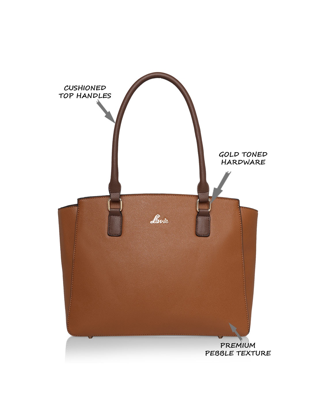 Lavie Brown Shopper Tote Bag