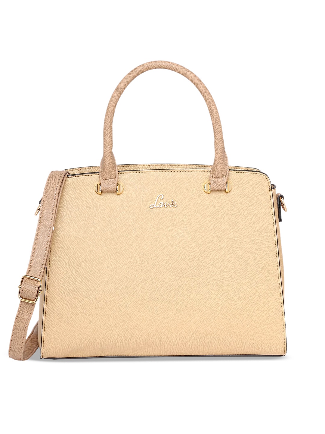 

Lavie Beige Structured Shoulder Bag