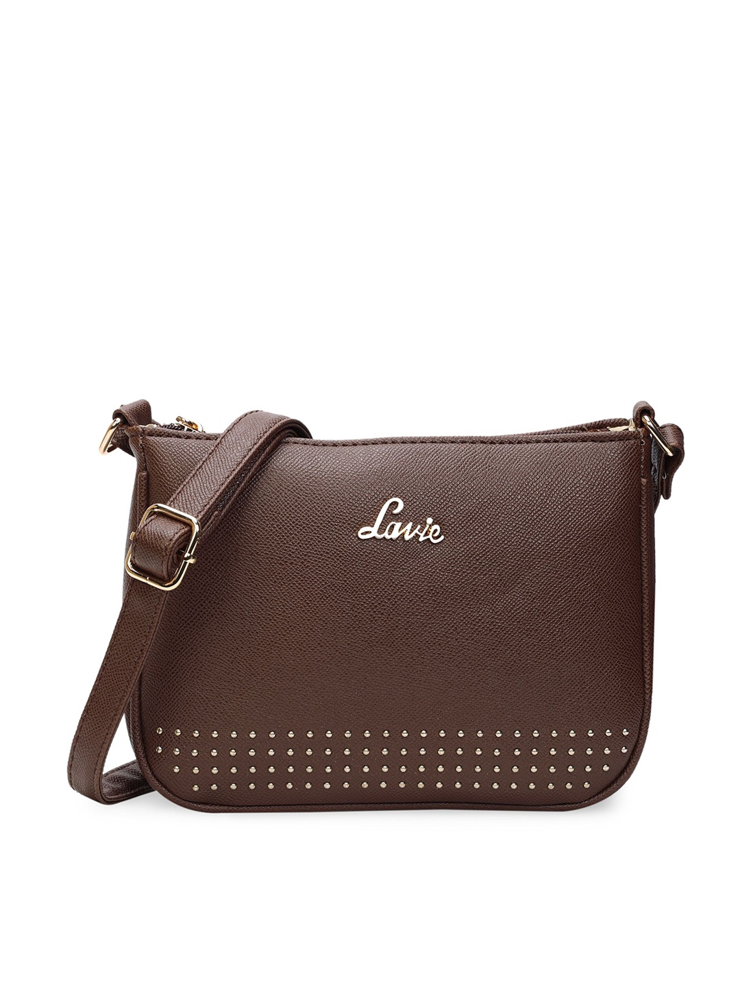 

Lavie Coffee Brown Structured Sling Bag