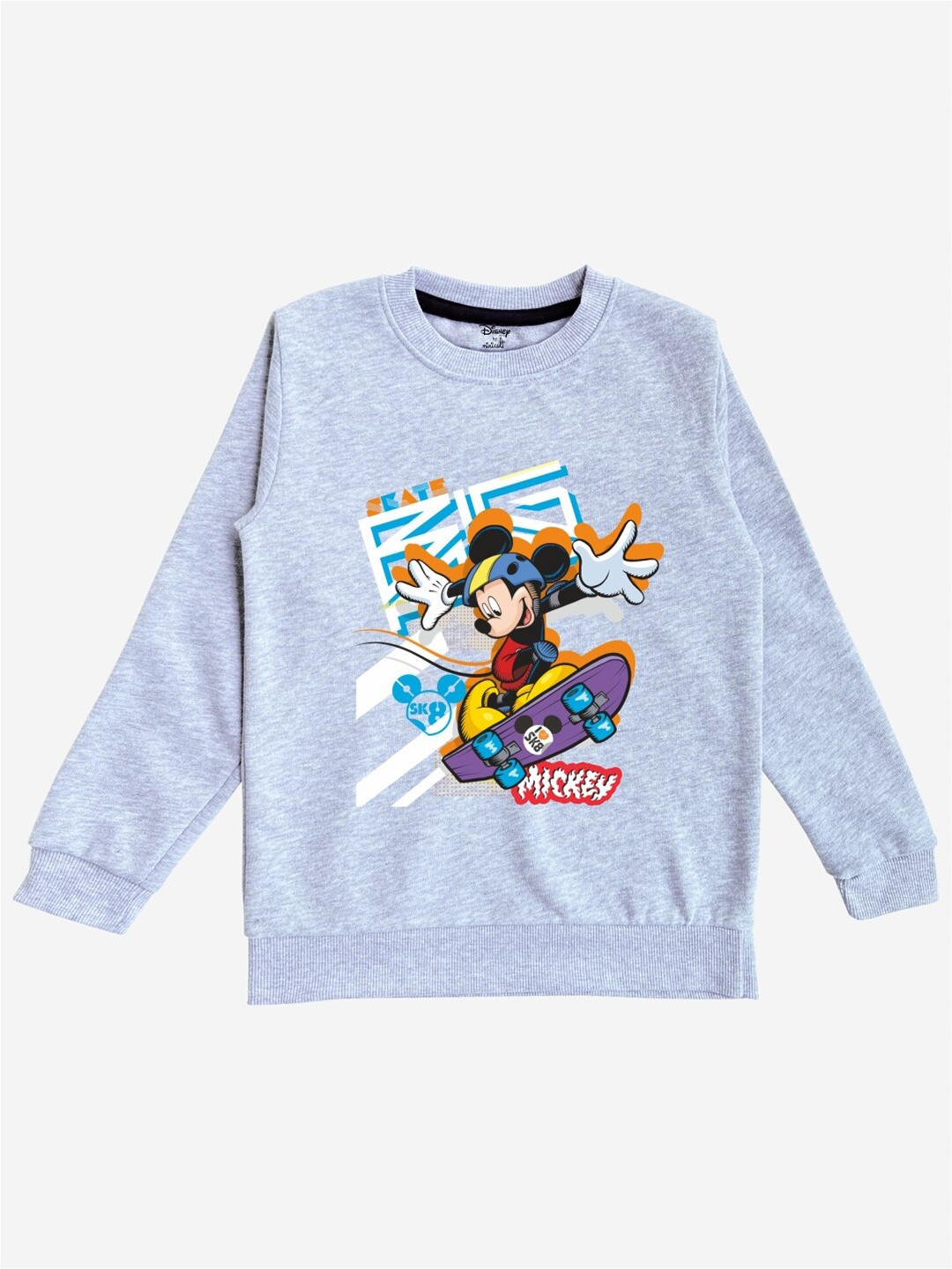 

Minicult Kids Grey Mickey Mouse Printed Sweatshirt