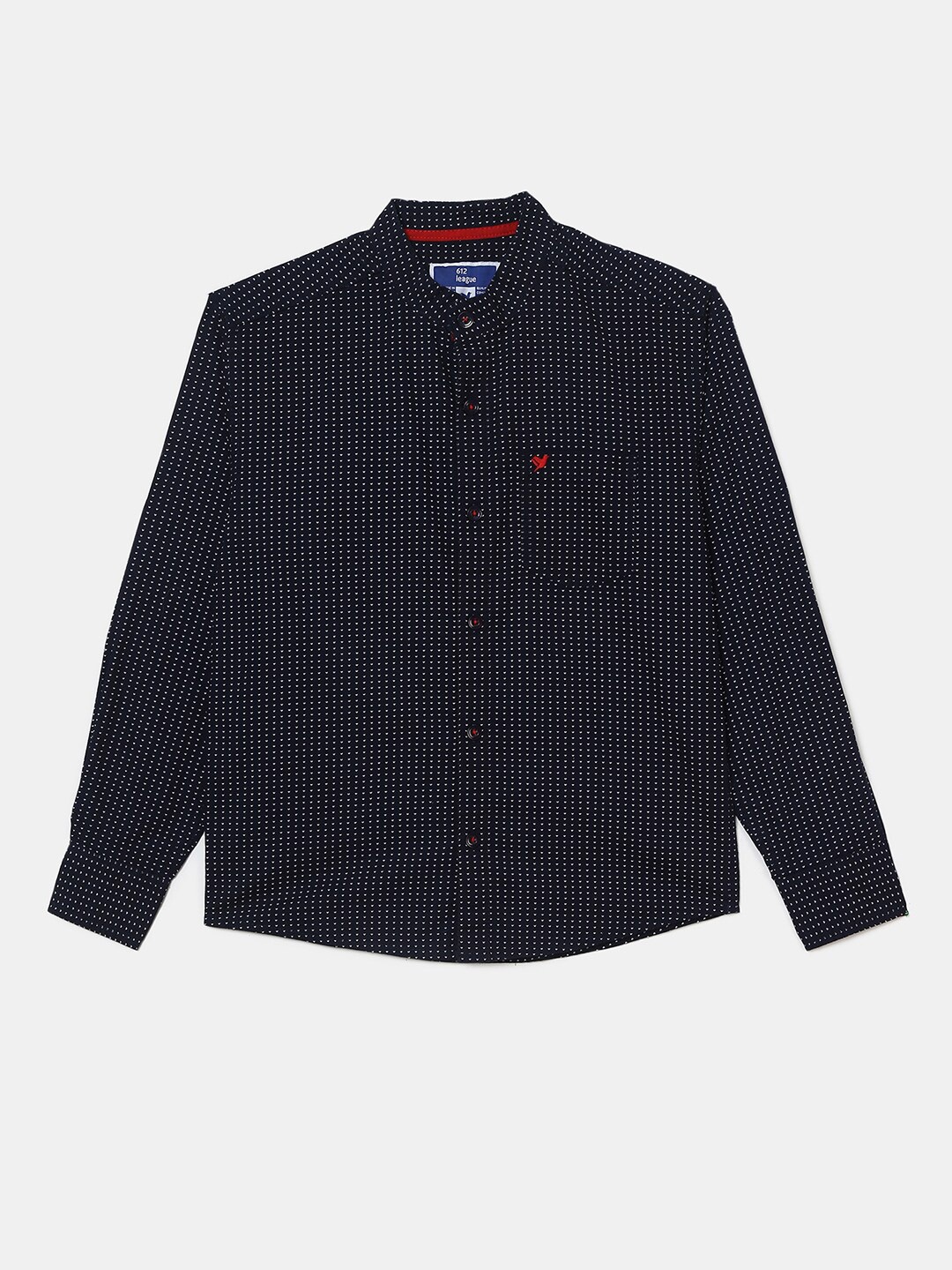 

V-Mart Boys Printed Casual Shirt, Navy blue