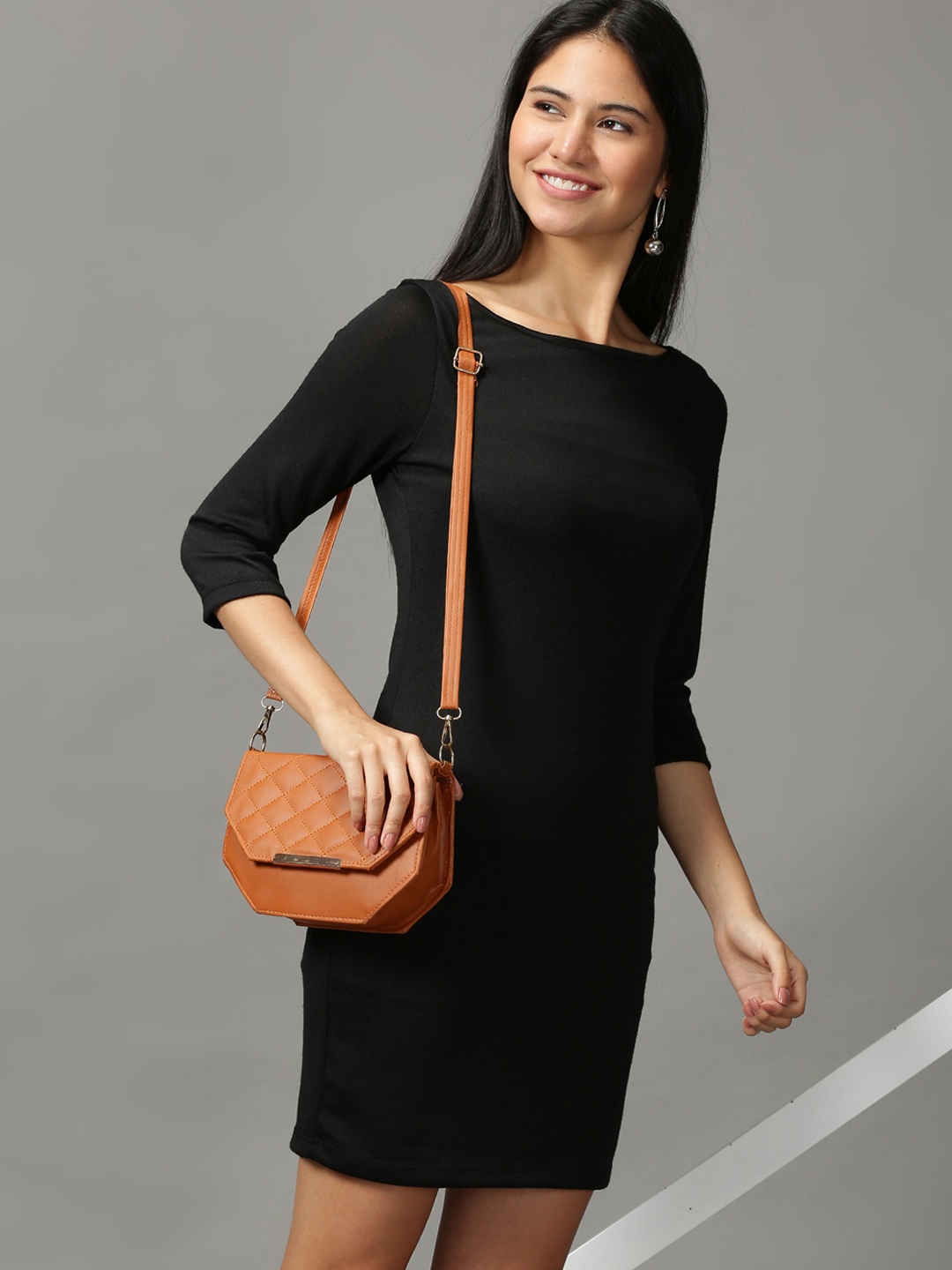 

SHOWOFF Black Ethnic Sheath Dress