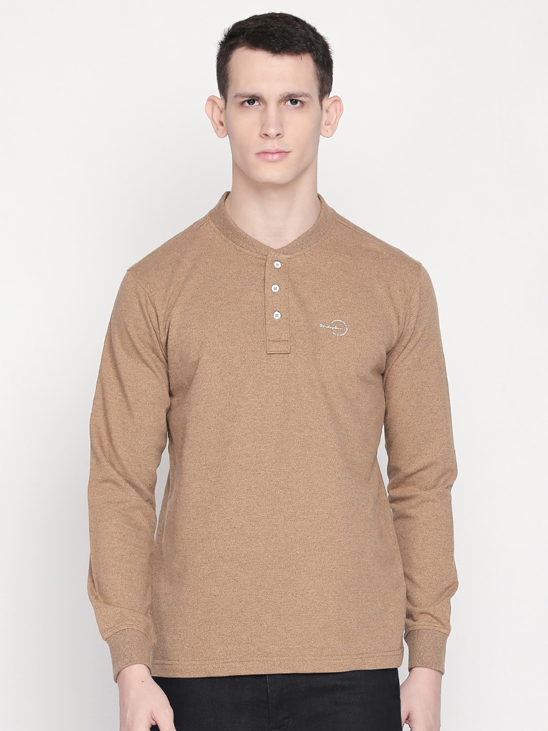 

Status Quo Men Brown Cotton Sweatshirt