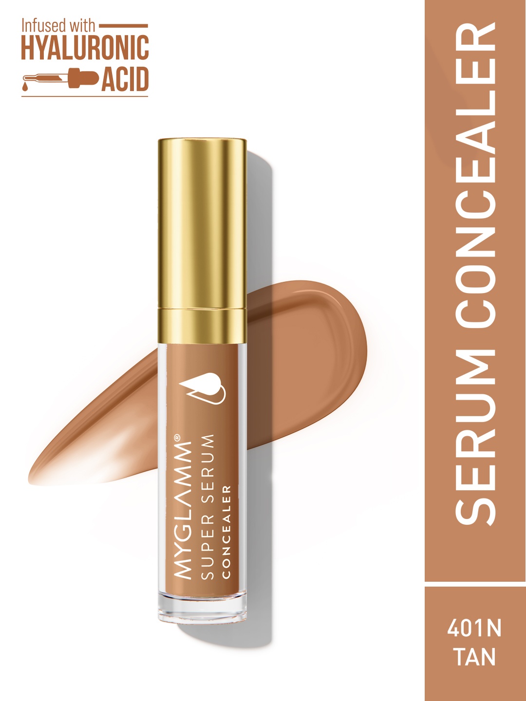 

MyGlamm Super Serum Concealer-401N Tan-6gm, Beige