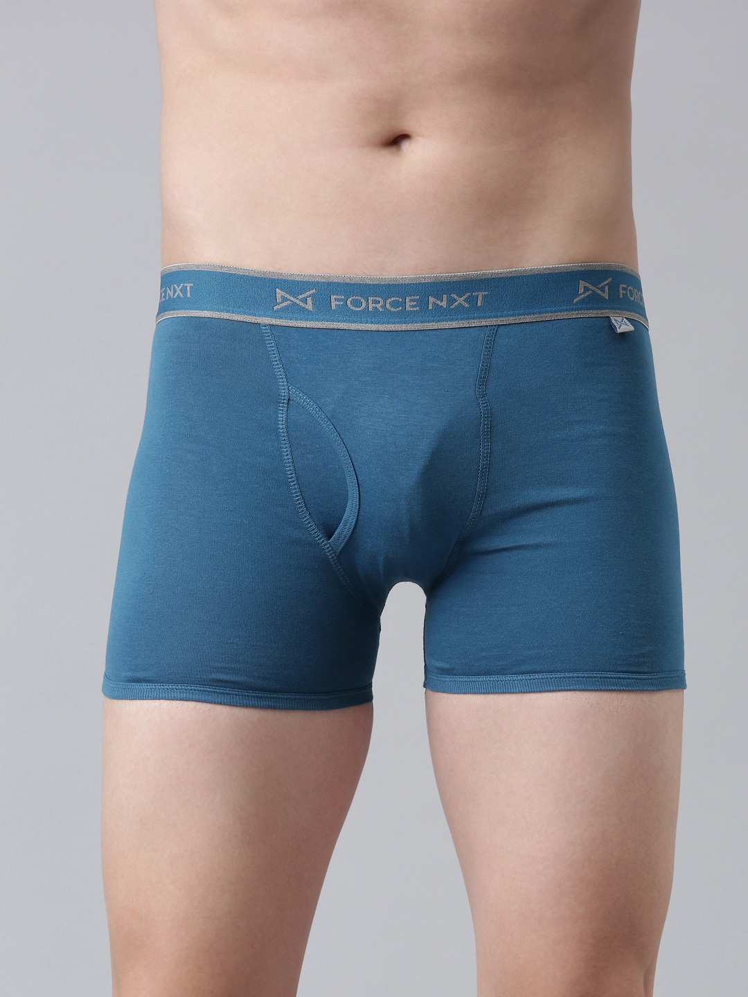 Force NXT Men Blue Solid Trunk