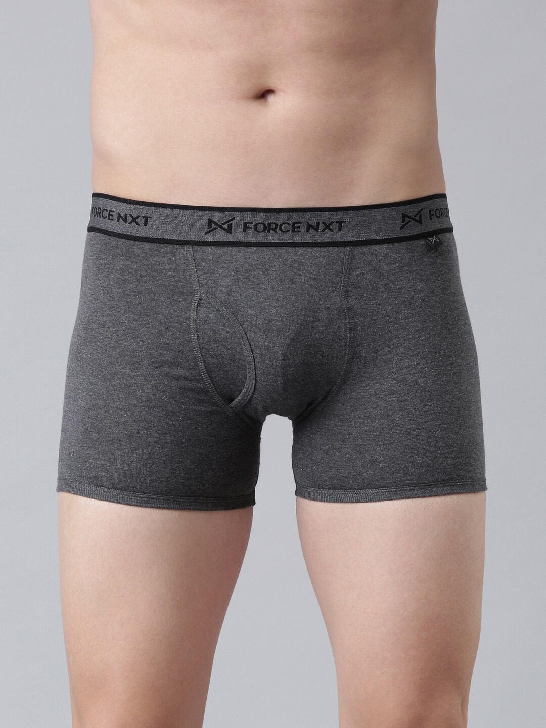 

Force NXT Men Grey Melange Cotton Trunk