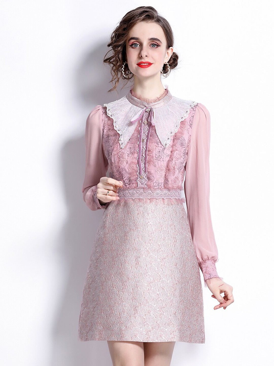

JC Collection Multicoloured Embellished A-Line Dress, Multi