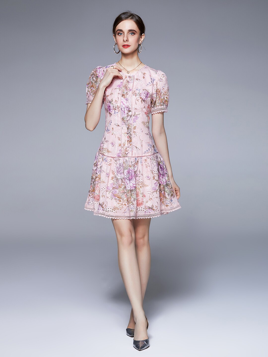 

JC Collection Pink Floral Dress