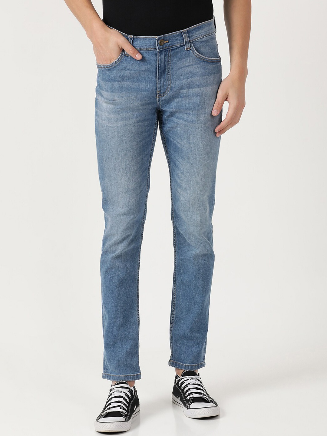 

Lee Men Blue Bruce Skinny Fit Heavy Fade Stretchable Jeans
