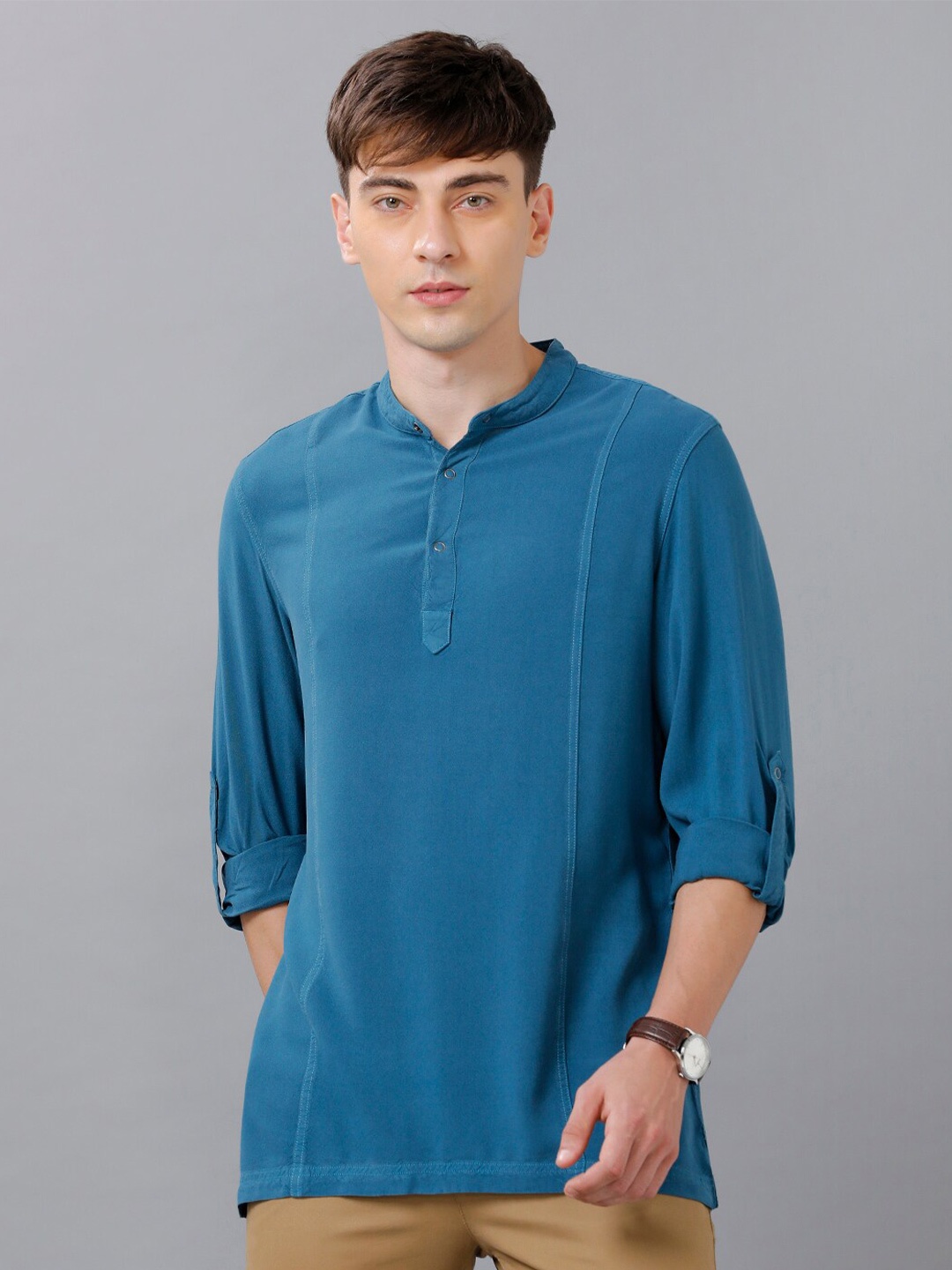 

IDENTITI Men Blue Slim Fit Casual Shirt