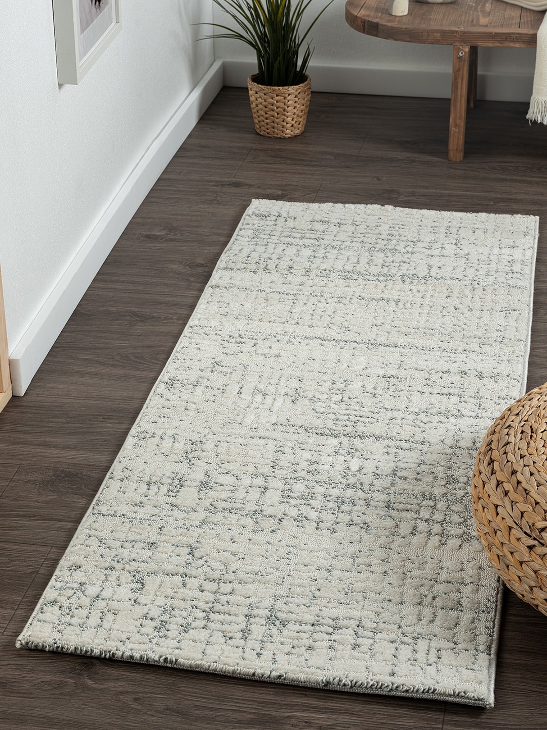 

OBSESSIONS Cream-Coloured Abstract Floor Runners