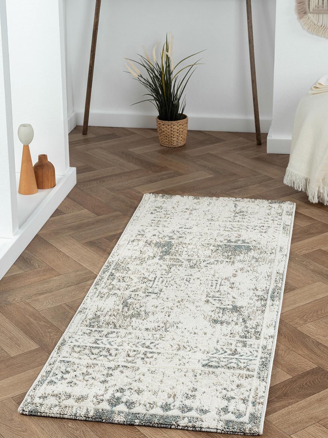 

OBSESSIONS Cream-Coloured & Grey Floor Runners