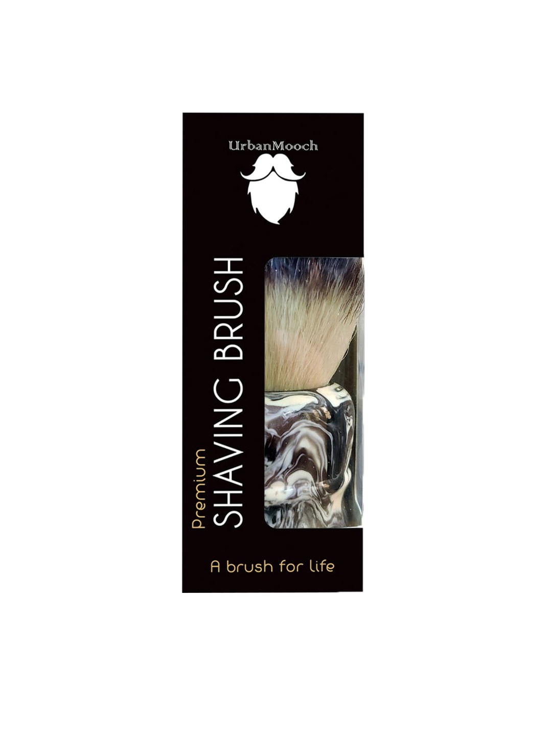 

UrbanMooch Men Resin Shaving Brush, Grey