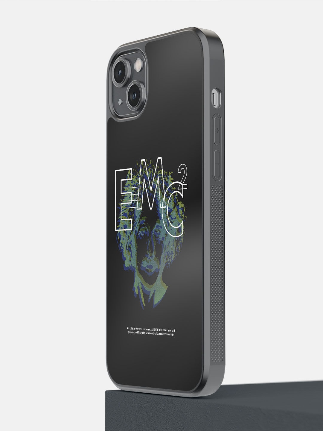 

macmerise Black & Grey Abstract Printed iPhone 14 Plus Bumper Back Case