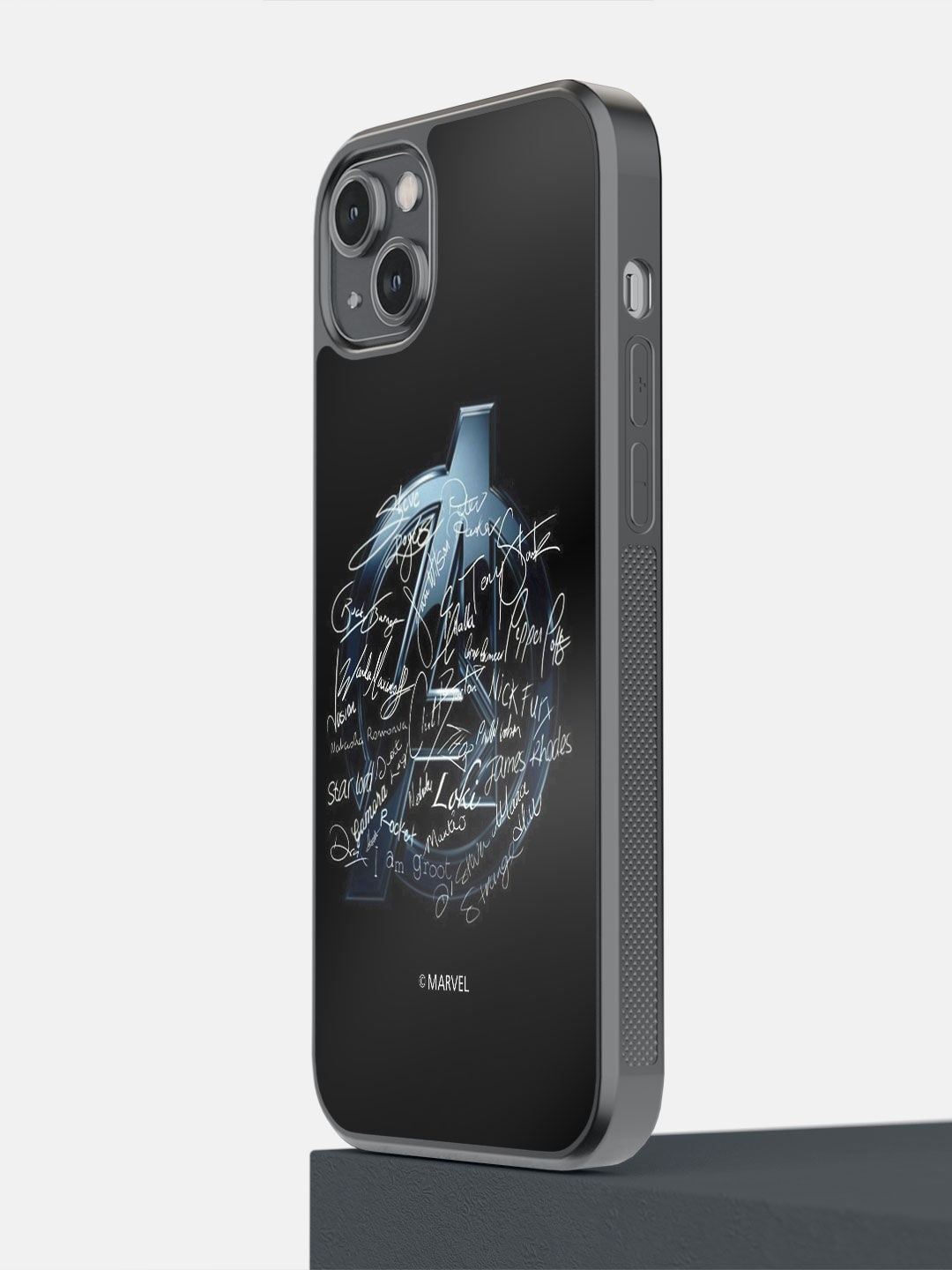 

macmerise Black Avengers Nostalgia Design iPhone 14 Plus Bumper Case