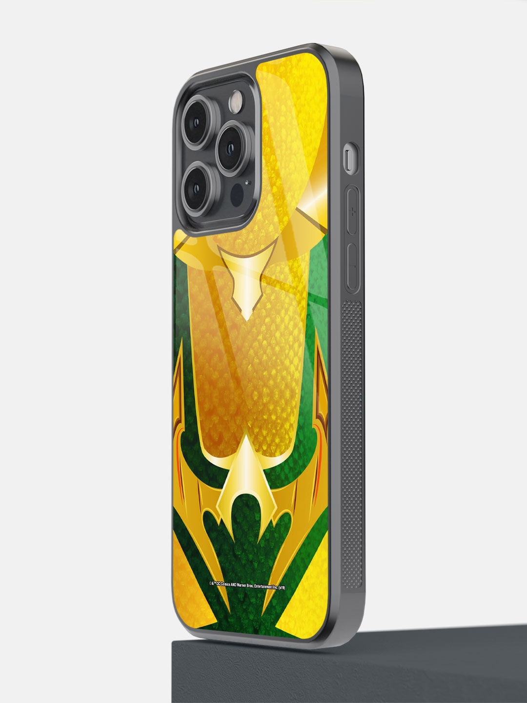 

macmerise Yellow & Green Suit Up Aquaman Printed iPhone 14 Pro Max Bumper Case