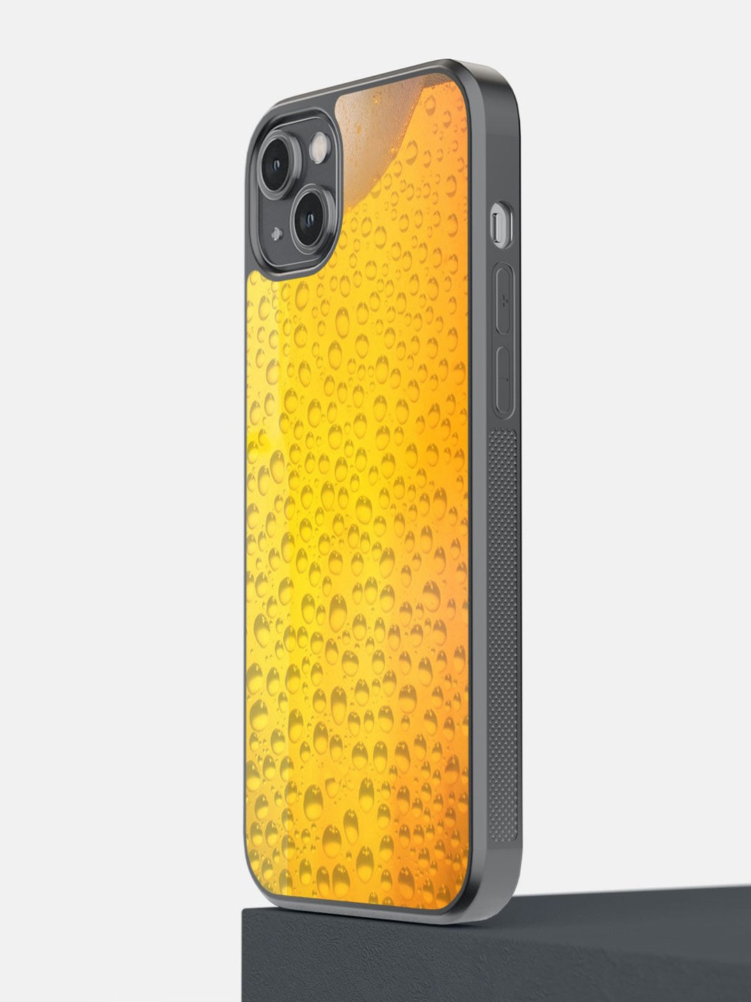 

macmerise Yellow Chug It Printed iPhone 14 Plus Bumper Case