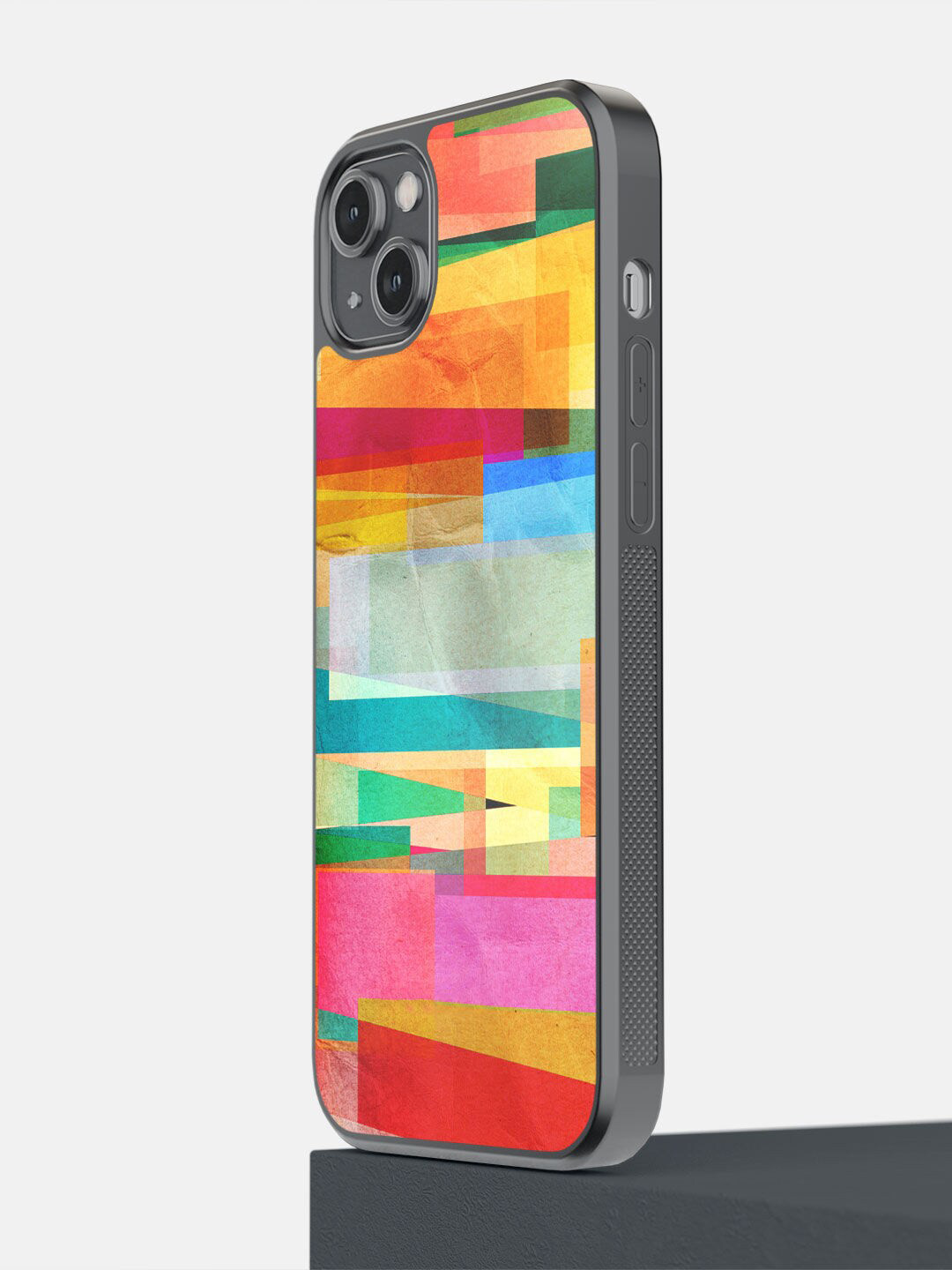 

Macmerise Yellow & Pink Abstract Fusion Design Printed iPhone 14 Plus Bumper Phone Back Case