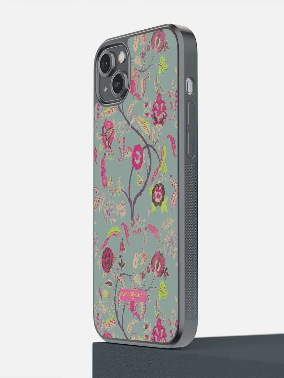

macmerise Green & Pink Payal Singhal Chintz Printed iPhone 14 Plus Bumper Phone Back Case