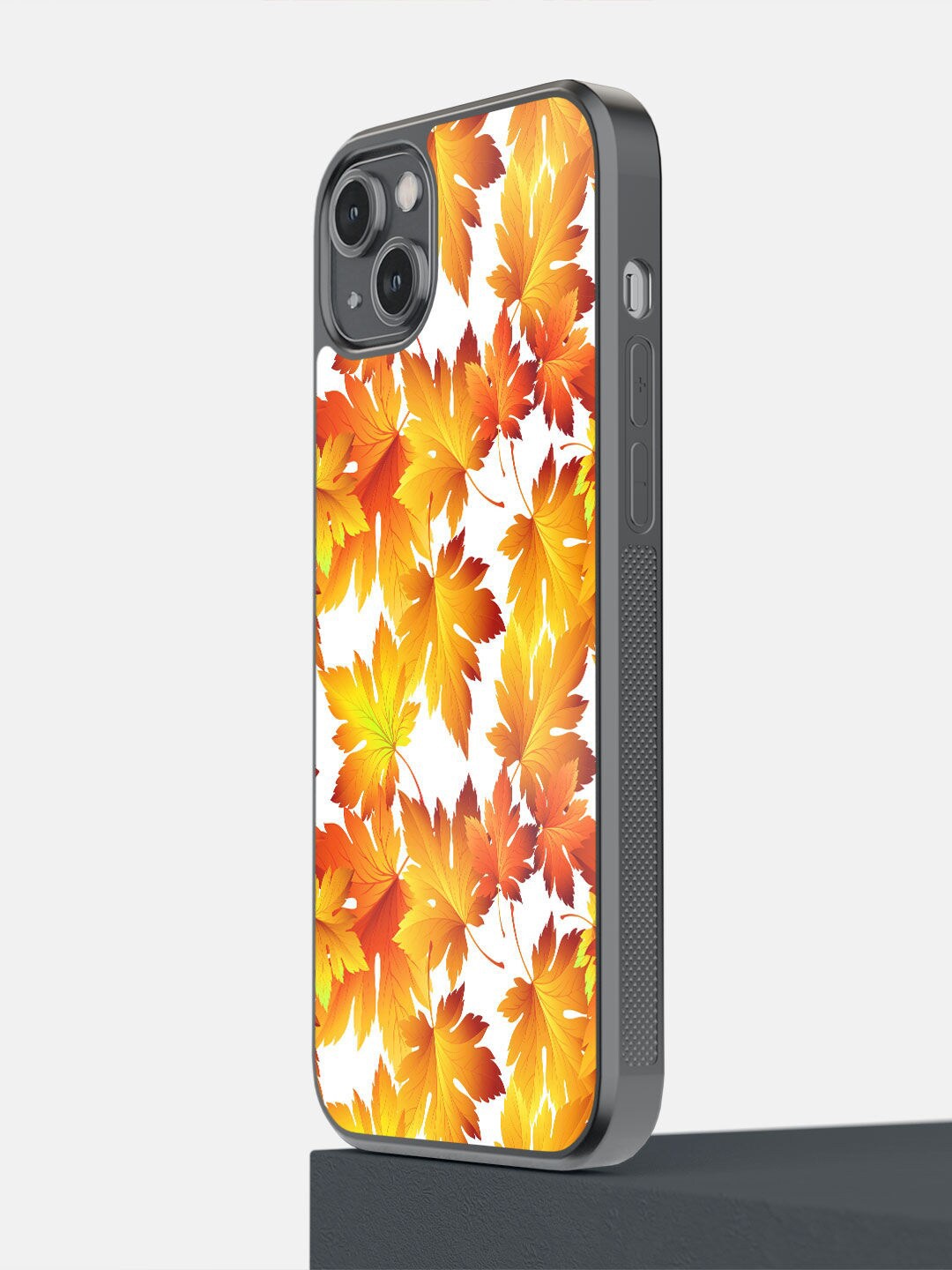 

macmerise White & Yellow SK Autumn Embrace iPhone 14 Plus Bumper Back Case