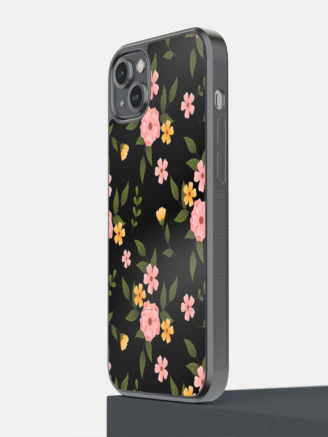 

macmerise Black & Pink SK Periwinkle Printed iPhone 14 Plus Bumper Case