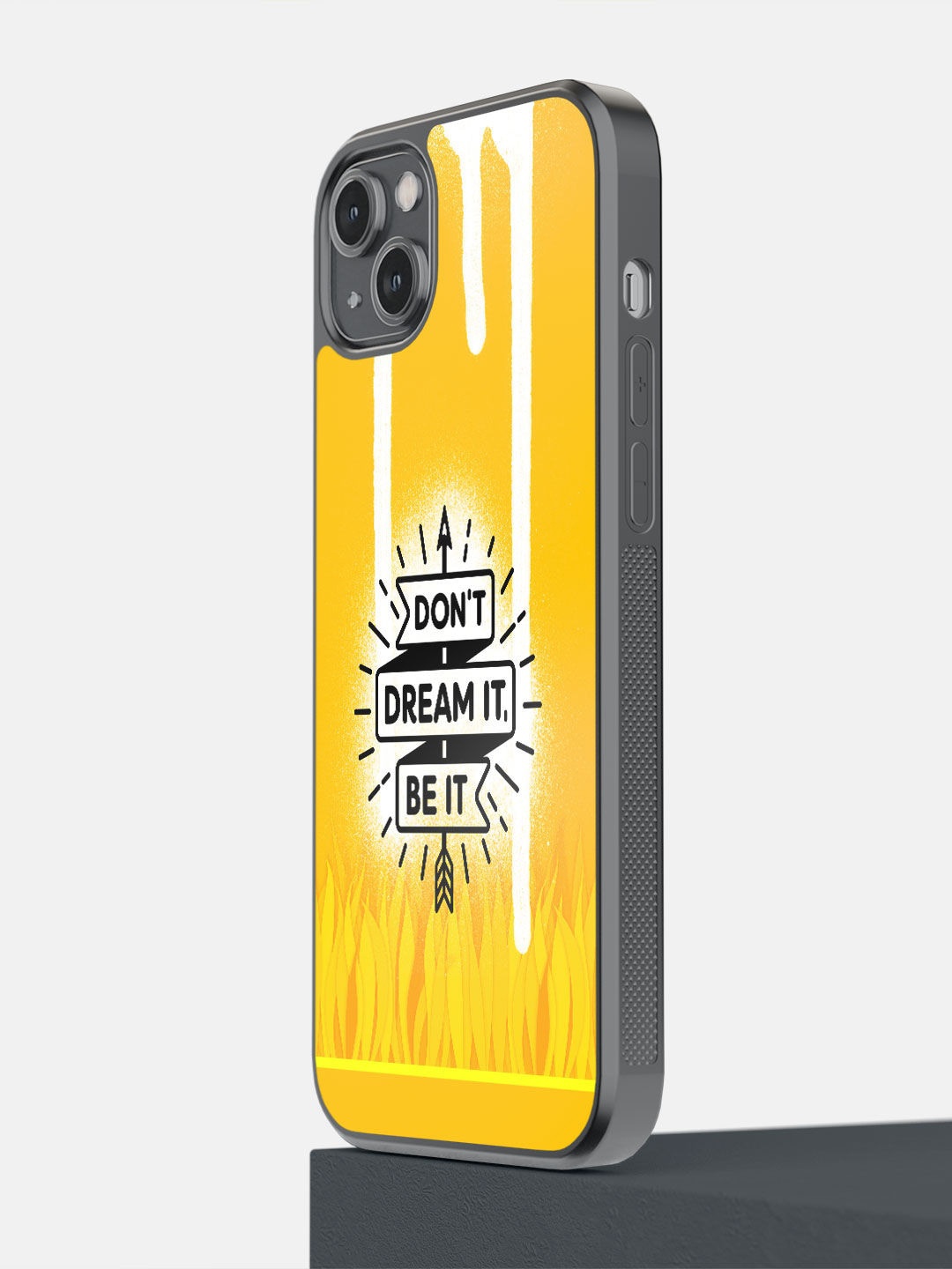 

macmerise Yellow & White Dont Dream It Be It iPhone 14 Plus Bumper Back Case