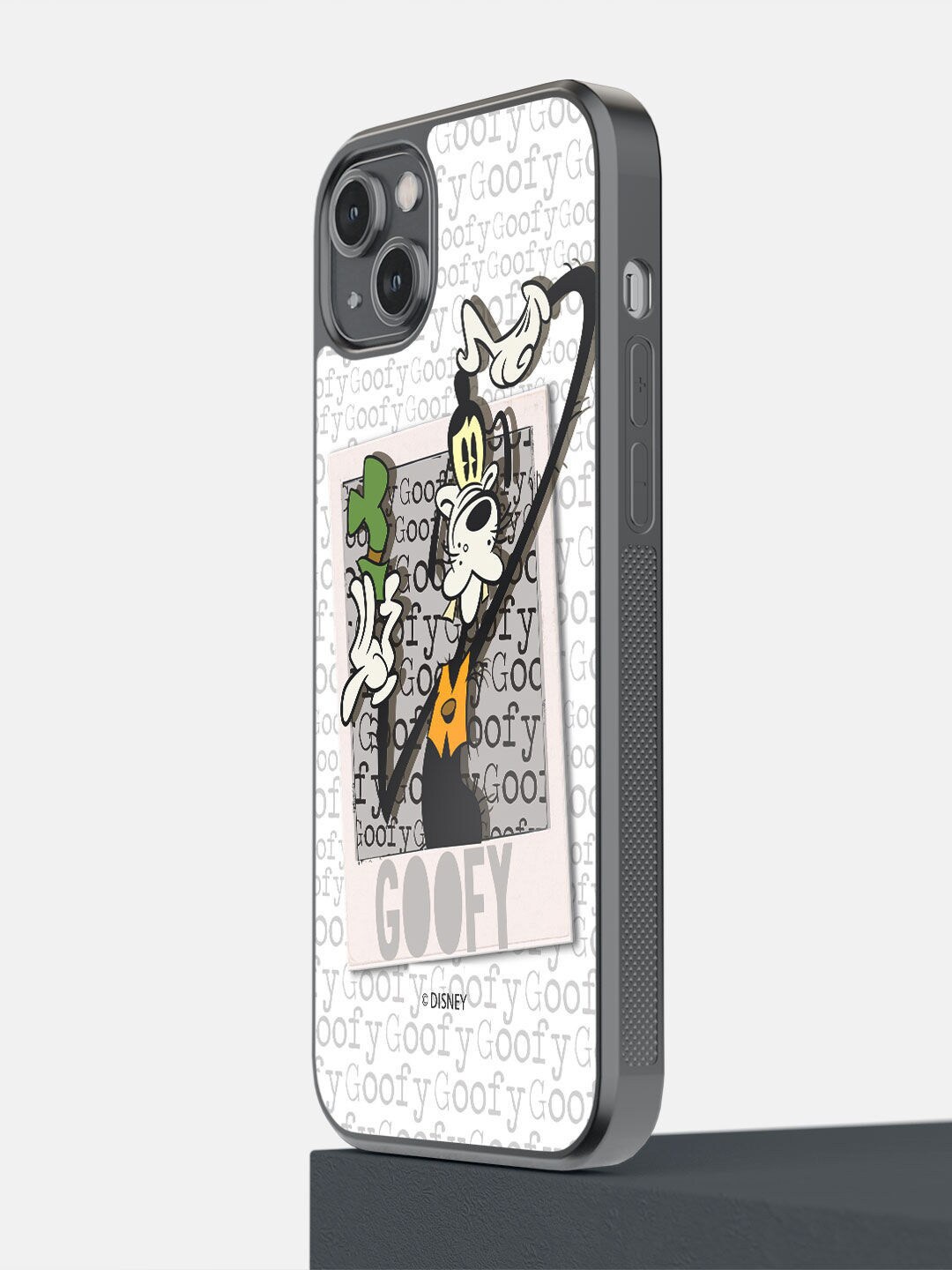 

macmerise White Hello Mr Goofy Printed iPhone 14 Plus Bumper Case