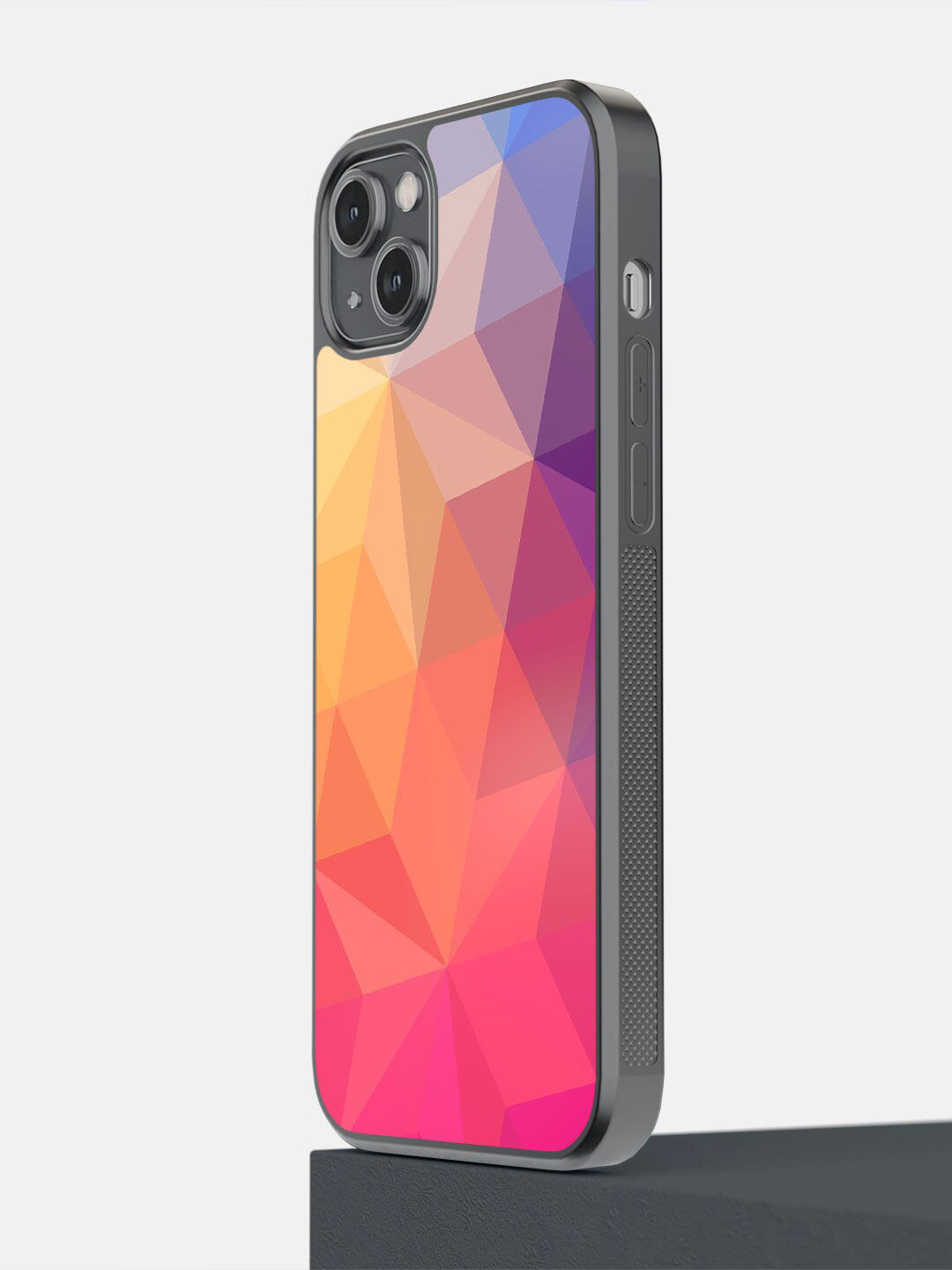 

macmerise Pink & Blue Printed iPhone 14 Plus Bumper Case