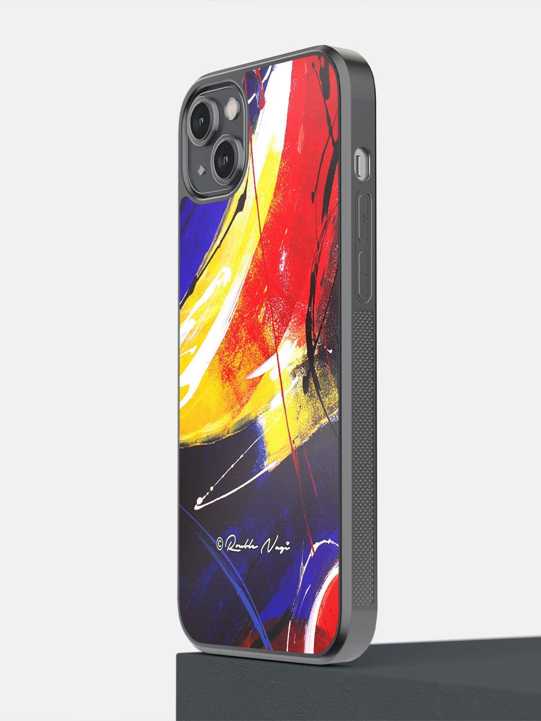 

macmerise Red & Yellow Abstract Print Polycarbonate iPhone 14 Plus Phone Back Case