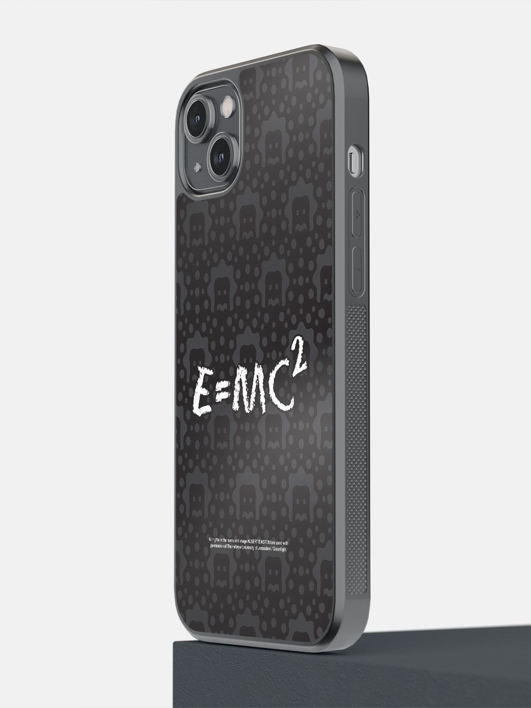 

macmerise Black & White E Is Equal To MC Square iPhone 14 Plus Bumper Back Case