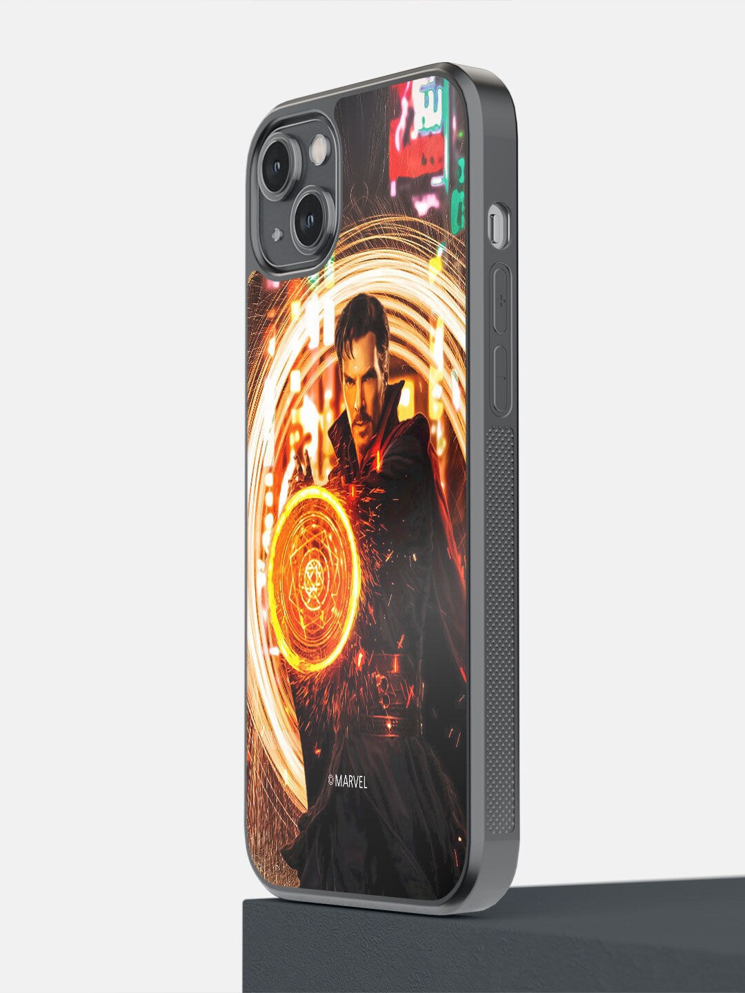 

macmerise Black & Yellow Dr Strange Opening Portal iPhone 14 Plus Bumper Back Case