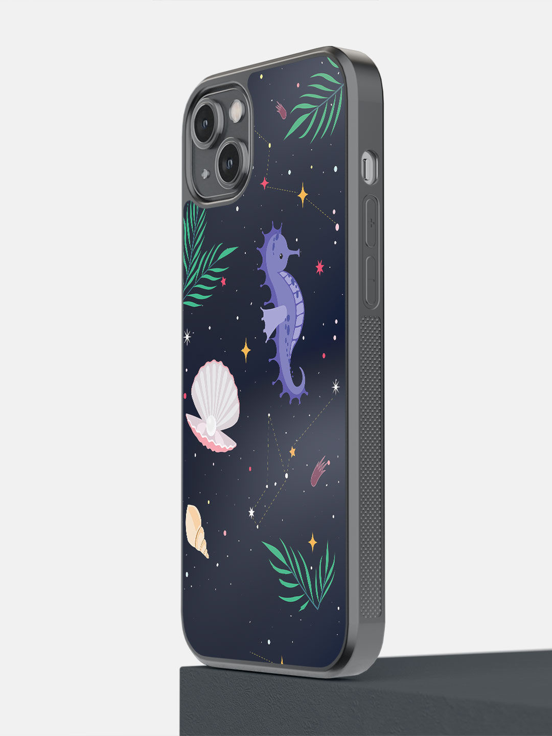 

macmerise Navy Blue Space Beach iPhone 14 Plus Mobile Back Case
