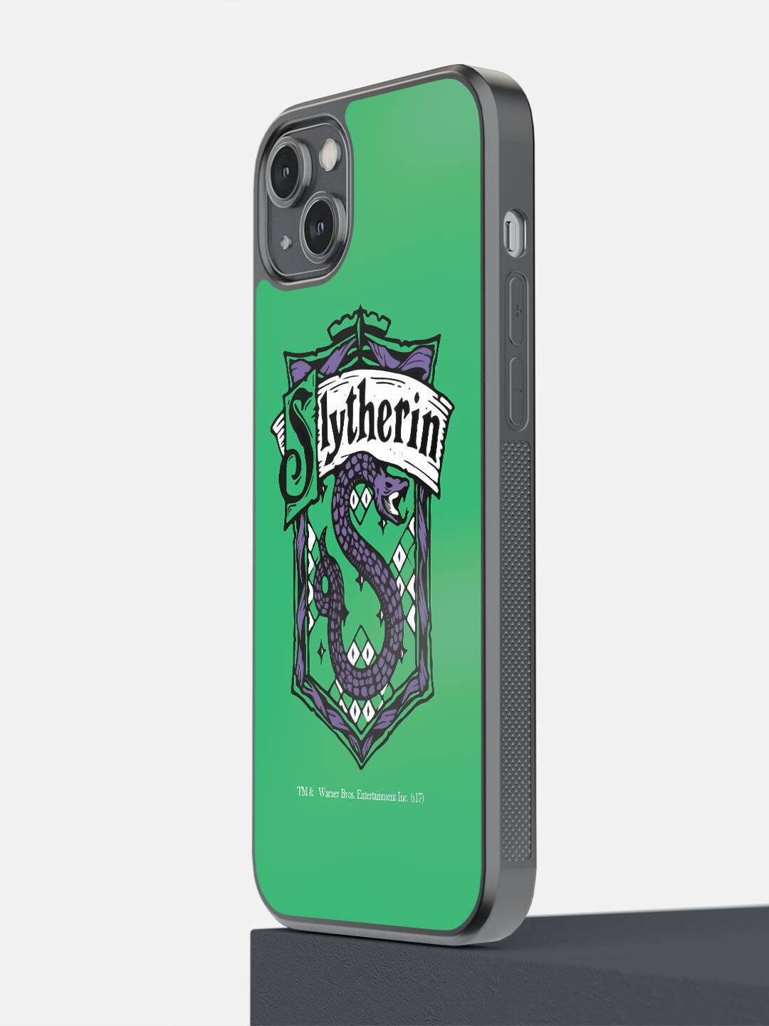 

macmerise Green Printed Crest Slytherin iPhone 14 Plus Phone Back Case