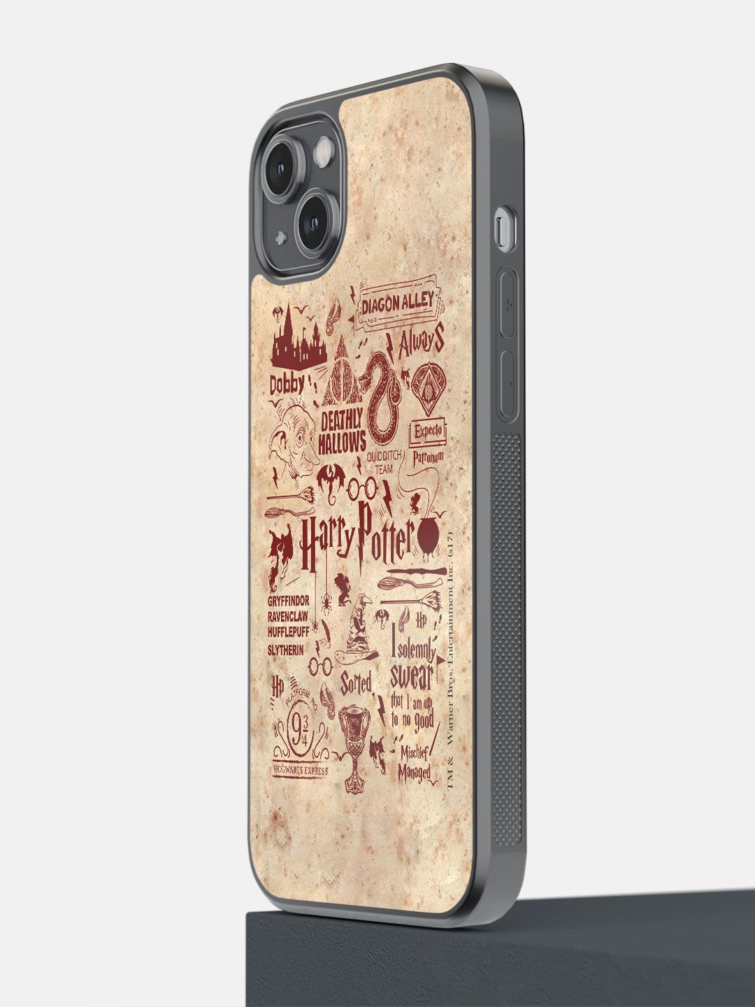 

macmerise Brown Printed iPhone 14 Plus Bumper Back Case