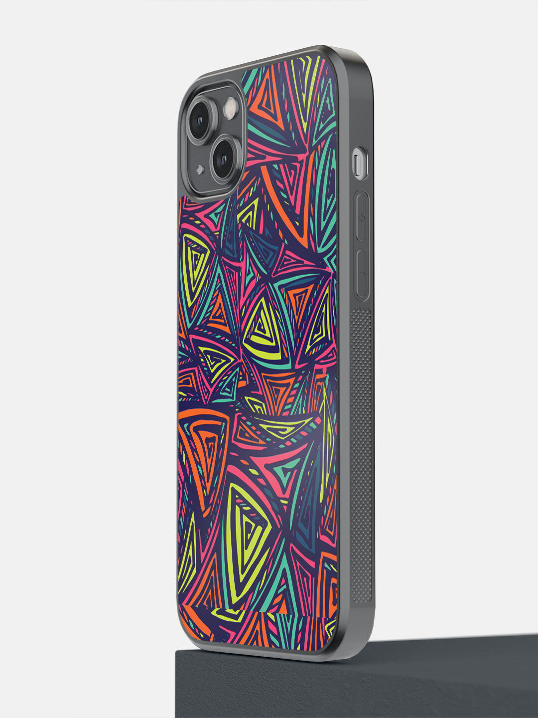 

macmerise Blue & Red Printed iPhone 14 Plus Bumper Case