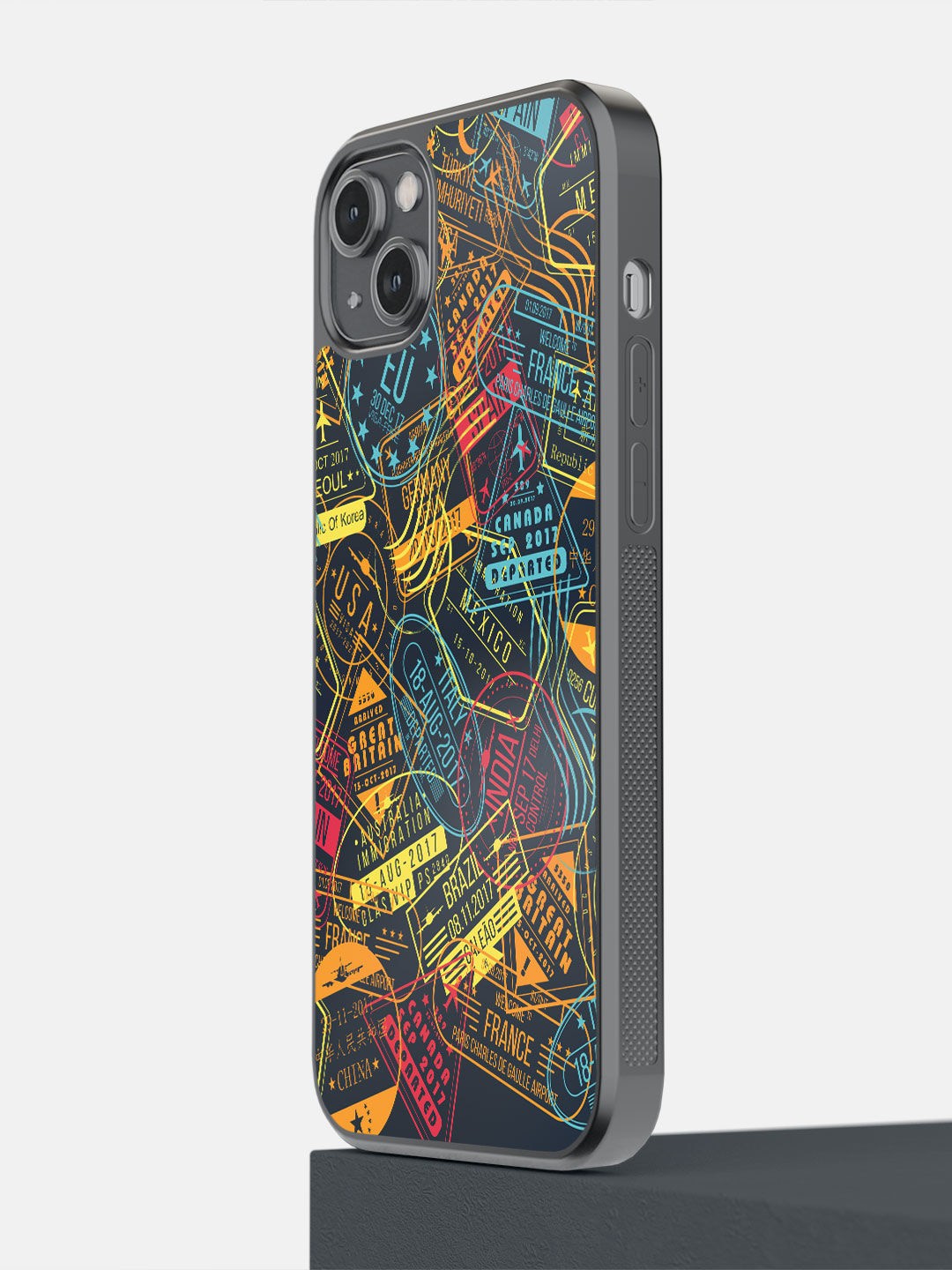 

macmerise Blue Printed iPhone 14 Plus Bumper Back Case