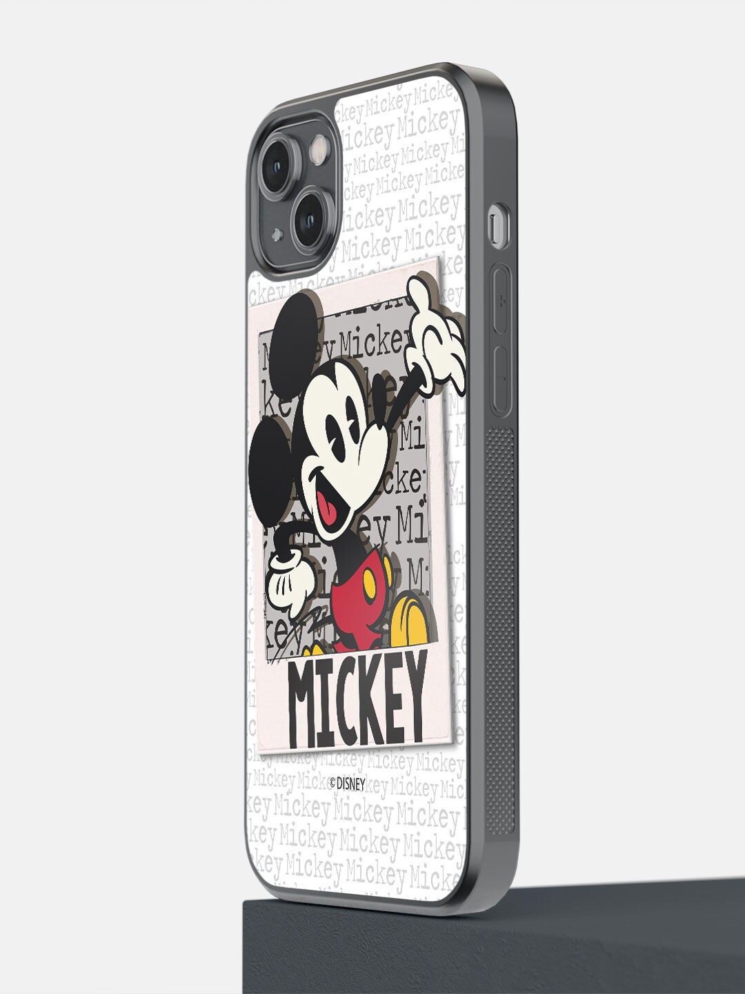 

macmerise White Hello Mr Mickey Printed iPhone 14 Plus Bumper Case