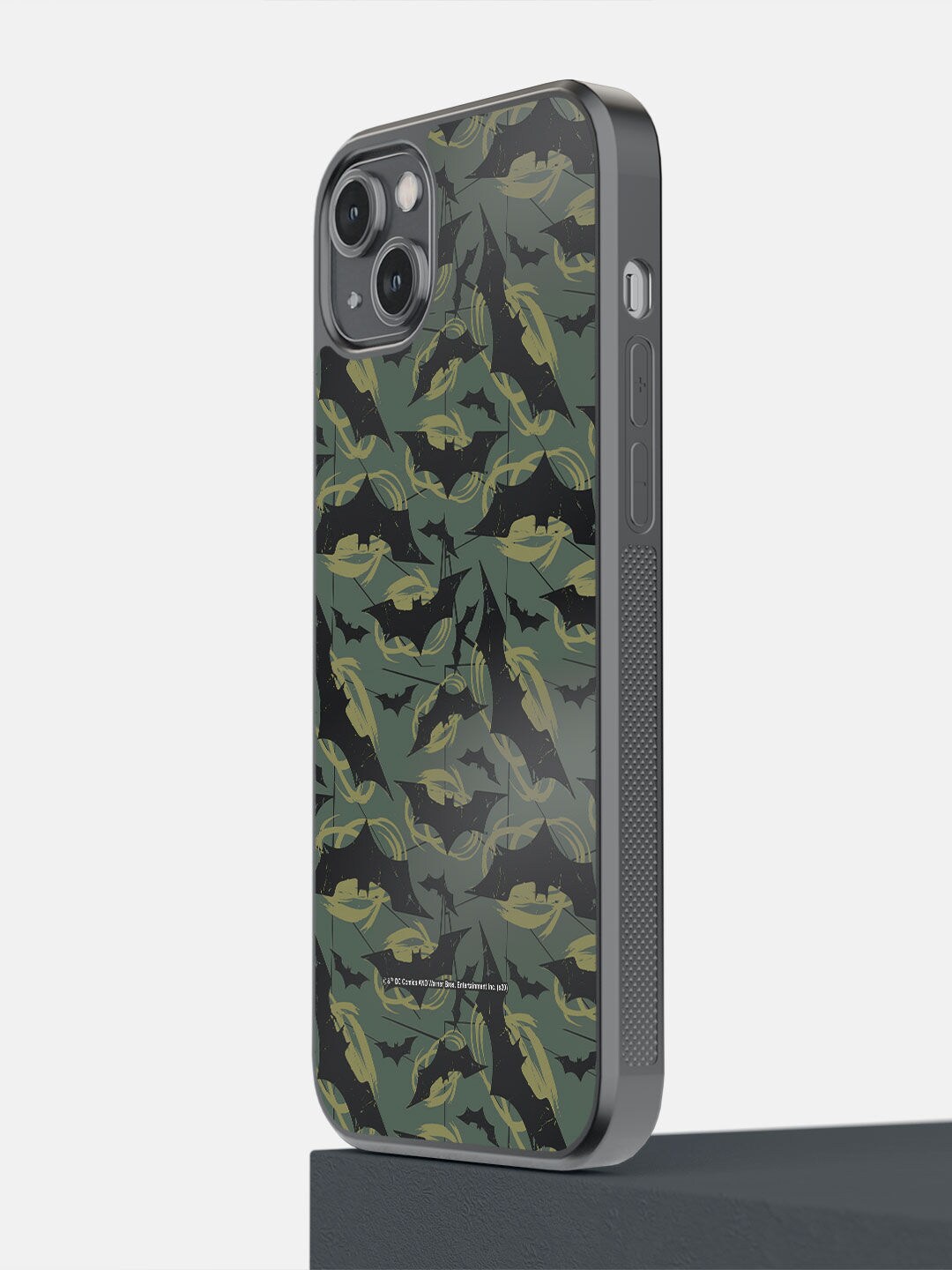

macmerise Black & Grey Batman Mashup Printed iPhone 14 Plus Bumper Case