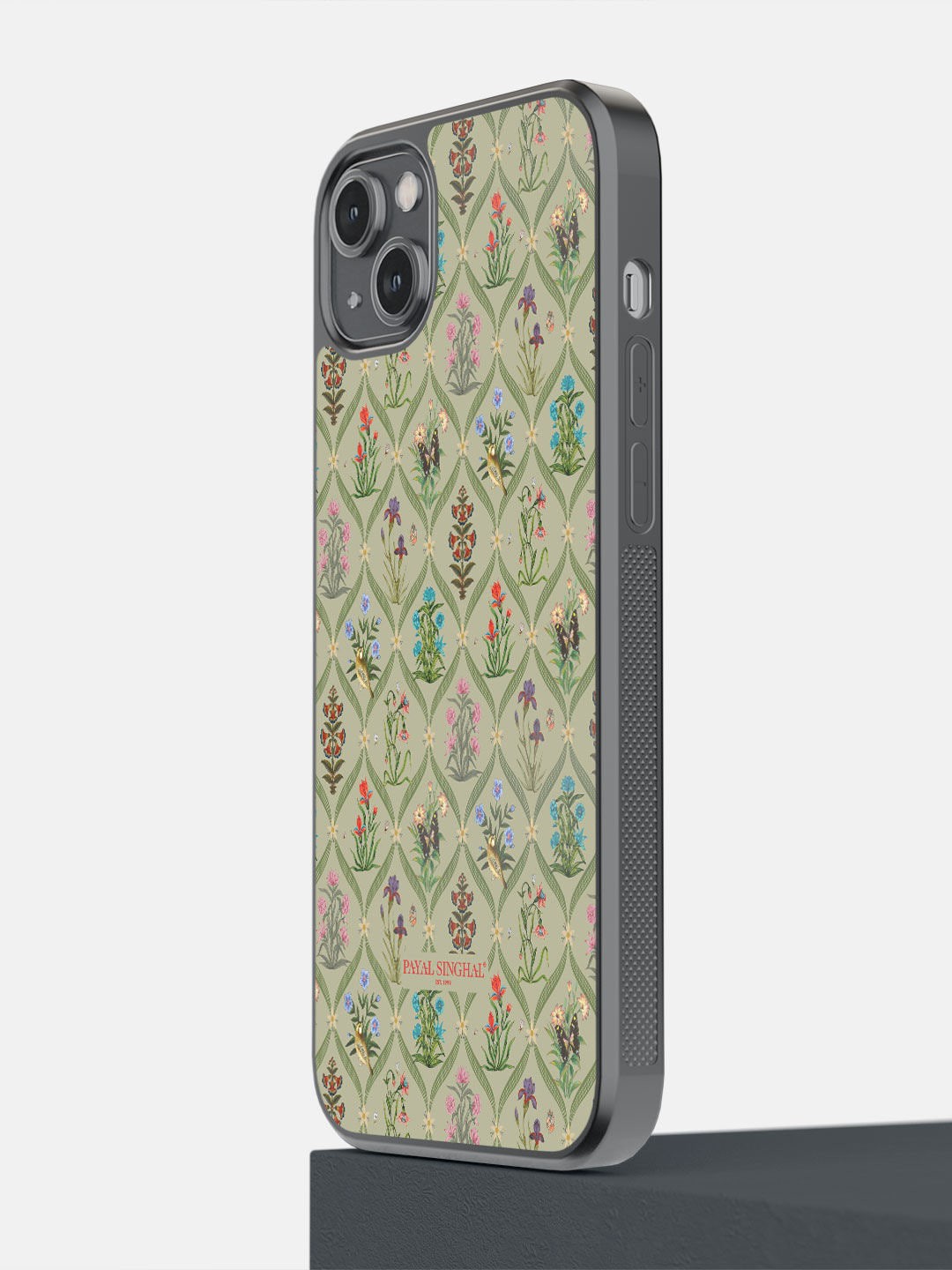 

macmerise Green & Pink Payal Singhal Mughal Motifs iPhone 14 Plus Back Case