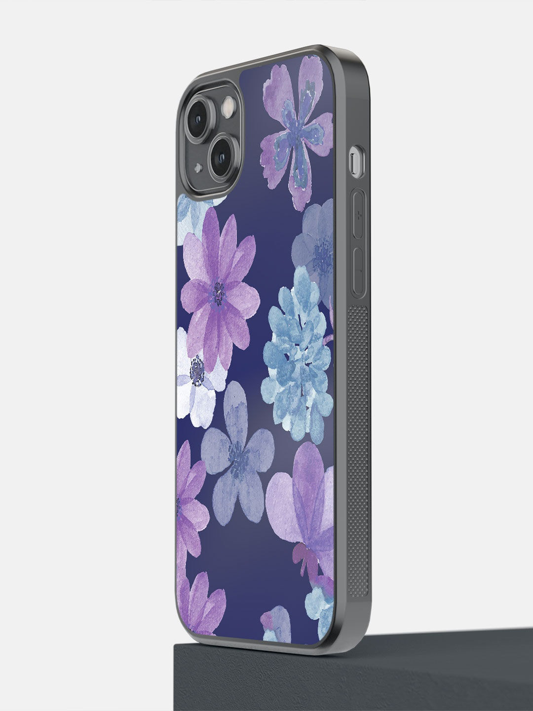 

macmerise Purple & Blue Iris Printed iPhone 14 Plus Phone Covers