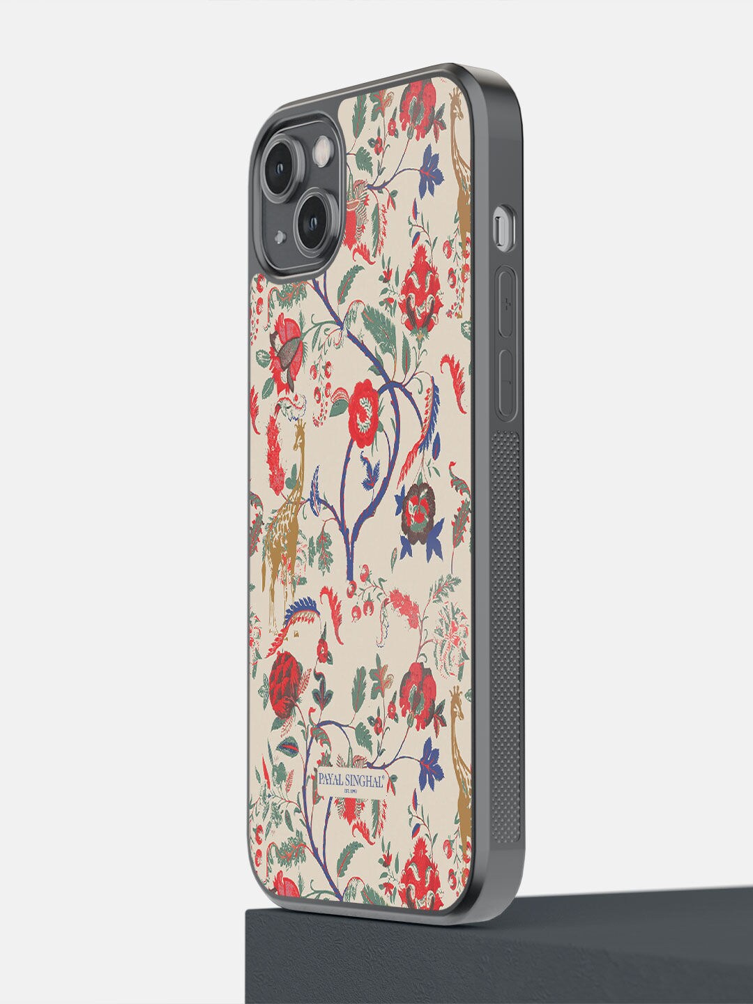 

macmerise Cream-Colored Printed iPhone 14 Plus Bumper Case