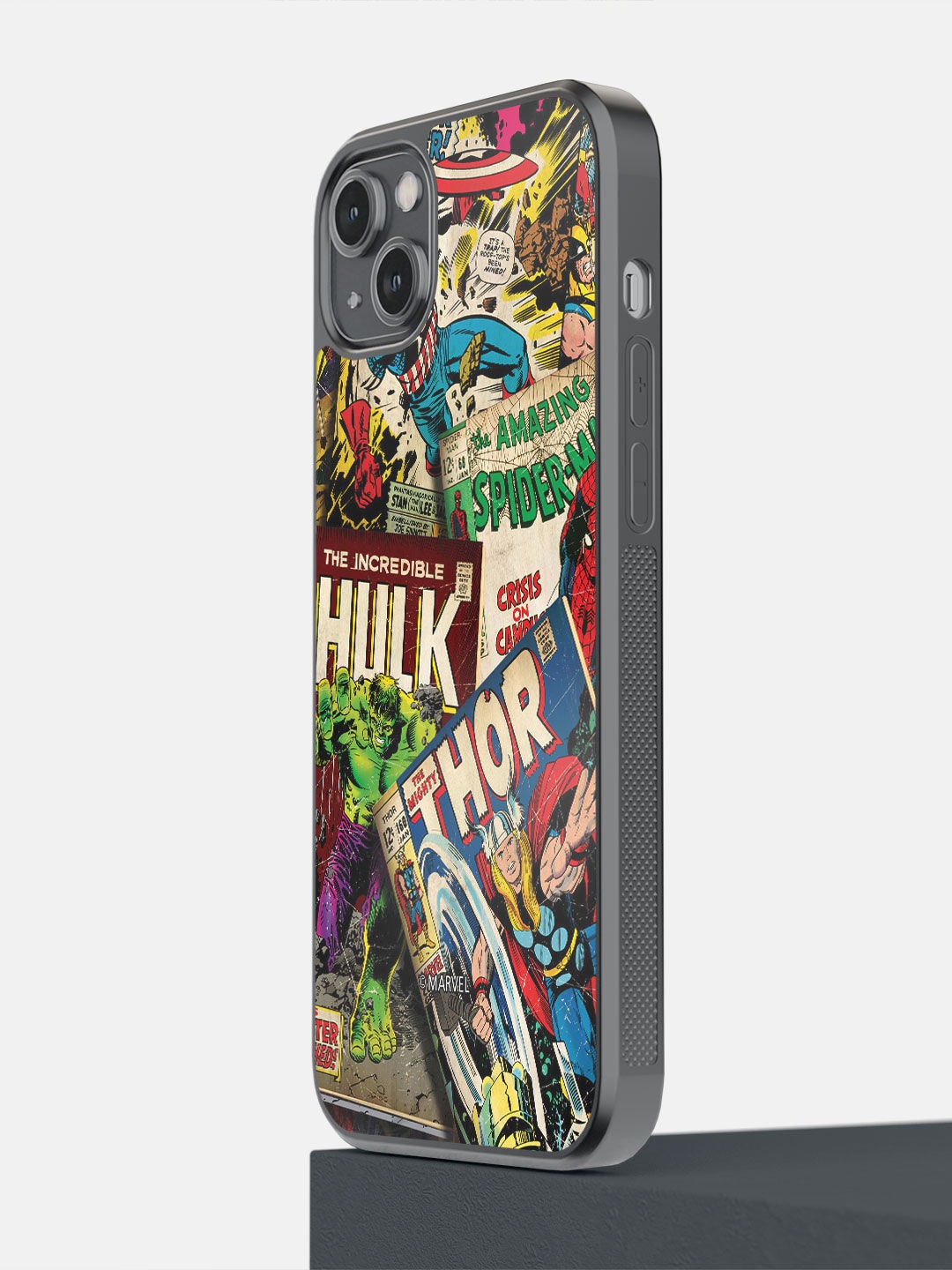 

macmerise Black & Green Marvel Comics Collection Printed iPhone 14 Plus Bumper Case