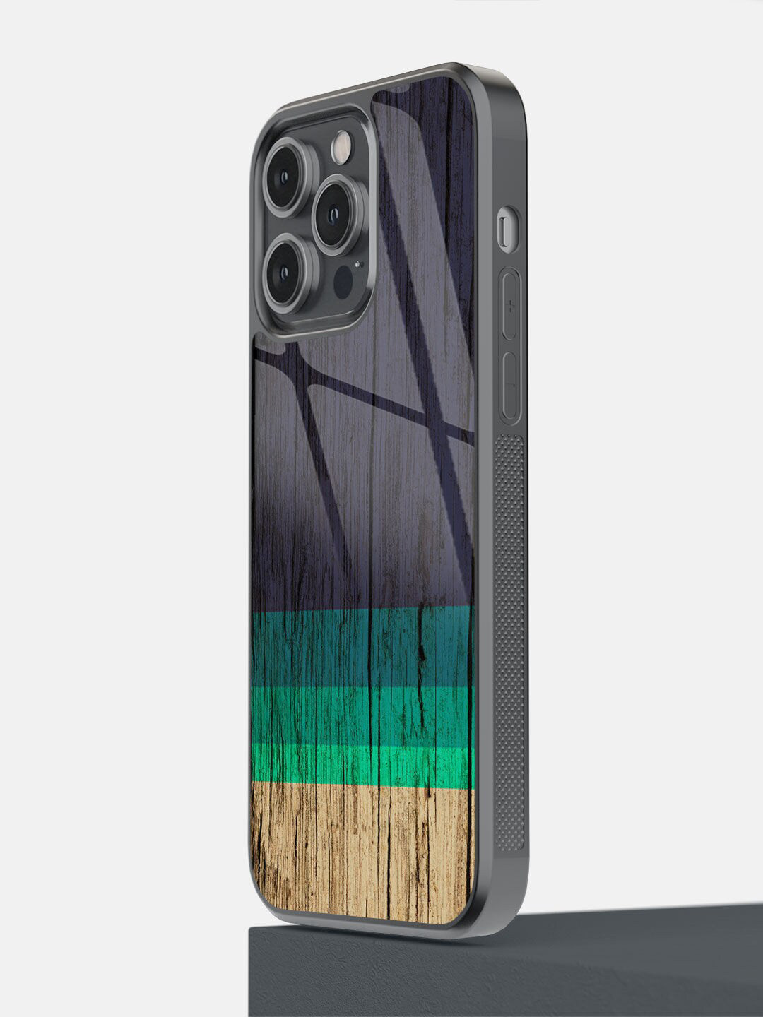 

macmerise Black & Green Striped iPhone 14 Pro Max Back Cover