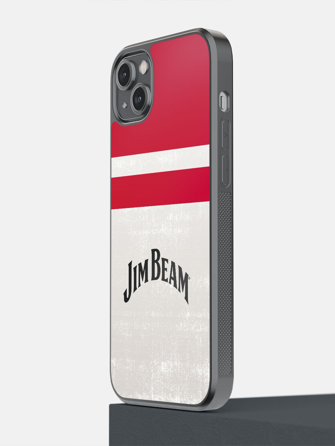 

macmerise White & Red Jim Beam Stripes iPhone 14 Plus Bumper Back Case