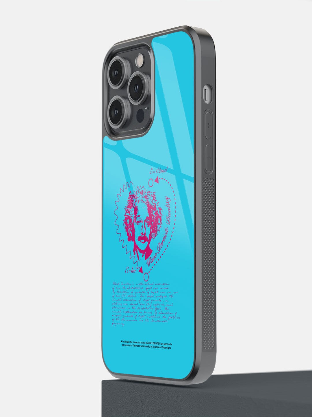 

macmerise Blue Wave Particle Duality Printed iPhone 14 Plus Back Case